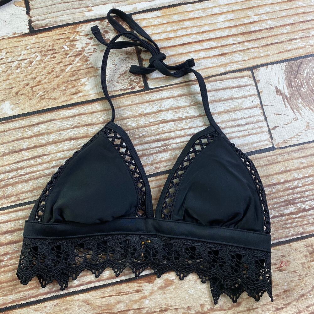 Xhilaration black bikini top XS